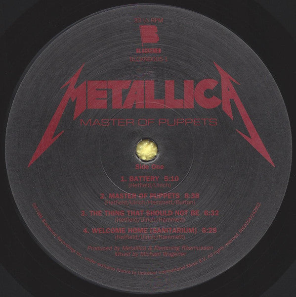 Metallica "Master Of Puppets"