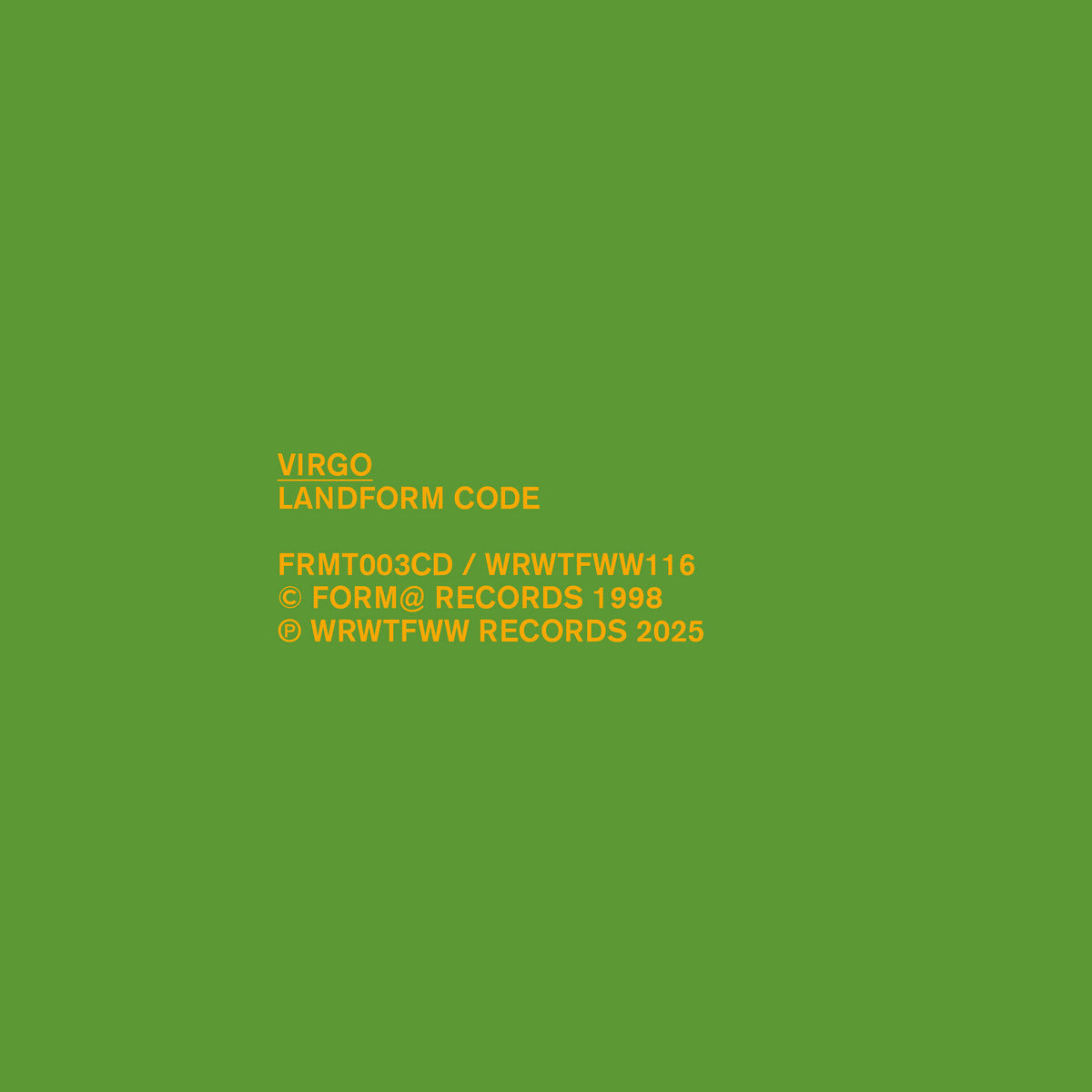 Virgo "Landform Code"