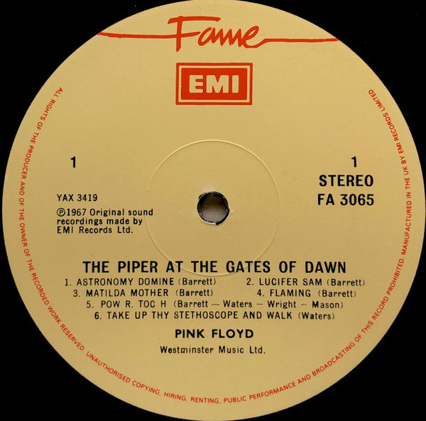 Pink Floyd "The Piper At The Gates Of Dawn" (rare 2nd Hand)