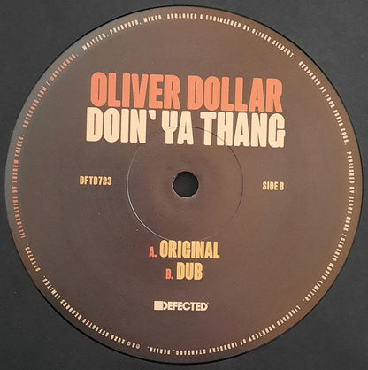 Oliver $ "Doin' Ya Thang" (COMING SOON)