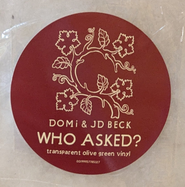 DOMi & JD Beck – "Who Asked?" (ltd. transparent green)