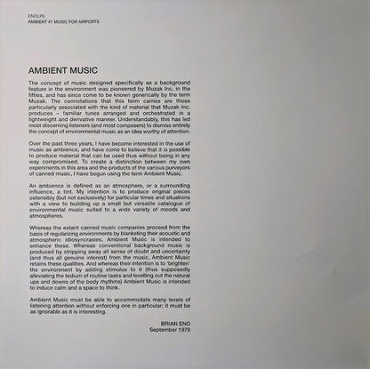 Brian Eno "Ambient 1 (Music For Airports)"