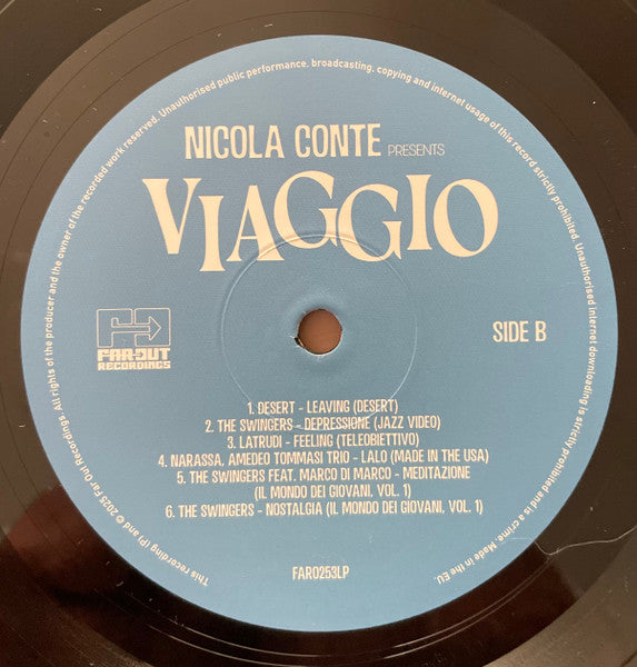Various "Nicola Conte Presents Viaggio" (Cinematic Sounds Of Italy's Library Music)
