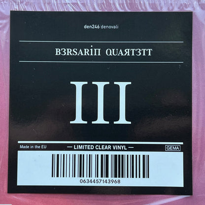 Bersarin Quartett "III"