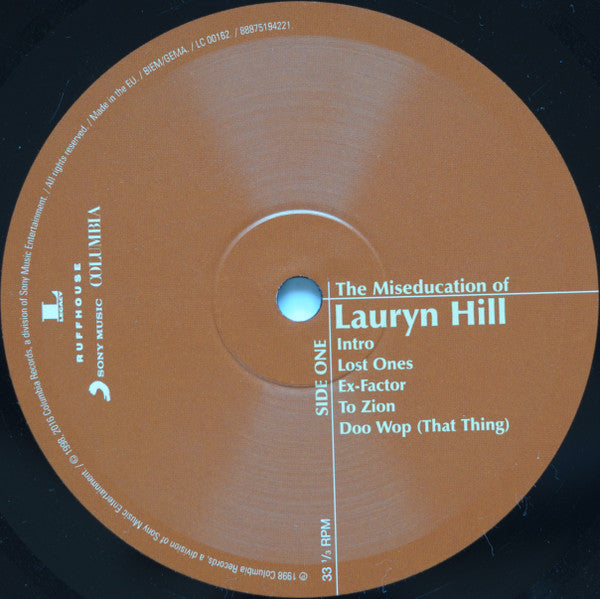 Lauryn Hill "The Miseducation Of Lauryn Hill"