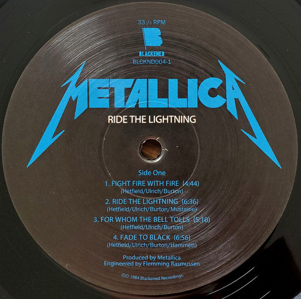 Metallica "Ride The Lightning"