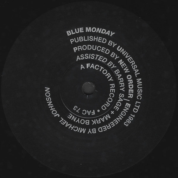 New Order "Blue Monday" / "The Beach" (Classic Repress)