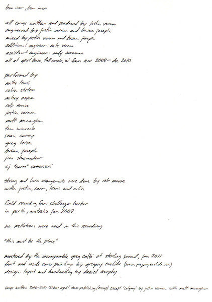Bon Iver "Bon Iver, Bon Iver"