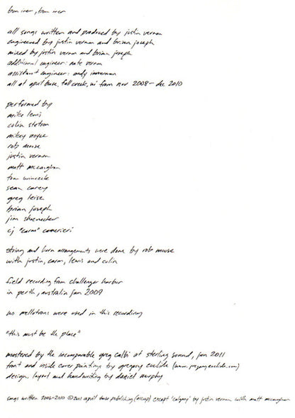 Bon Iver "Bon Iver, Bon Iver"