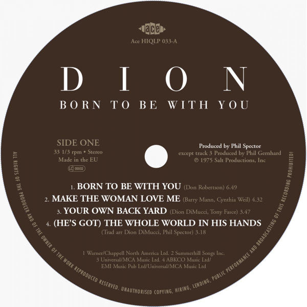 Dion "Born To Be With You"