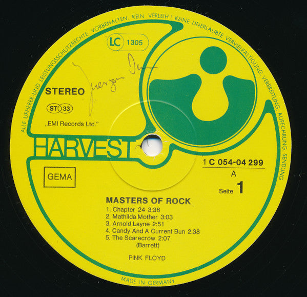 Pink Floyd "Masters Of Rock" (2nd Hand)