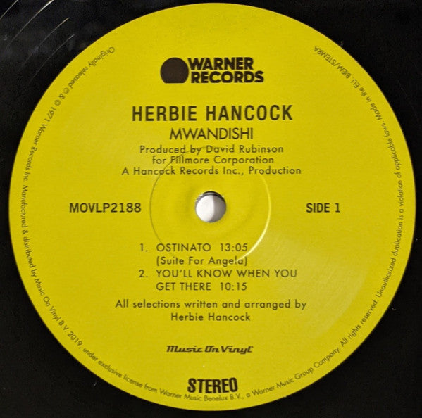 Herbie Hancock "Mwandishi" (Reissue)