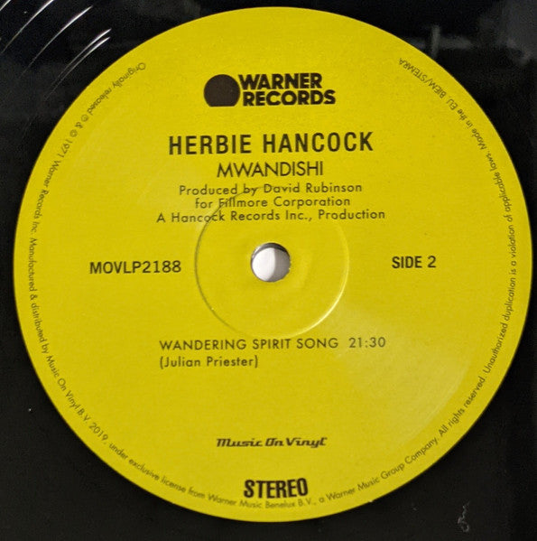 Herbie Hancock "Mwandishi" (Reissue)