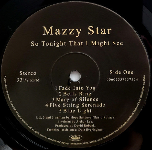 Mazzy Star "So Tonight That I Might See"