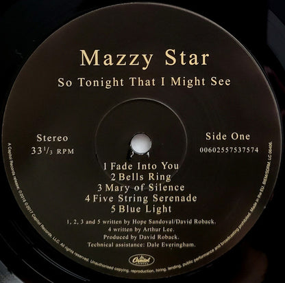 Mazzy Star "So Tonight That I Might See"