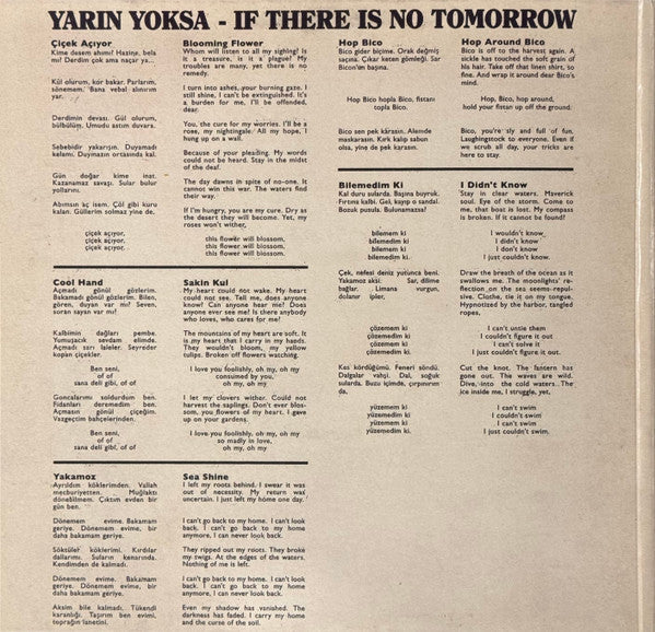 Derya Yildirim & Grup Simsek "Yarin Yoksa" (limited)