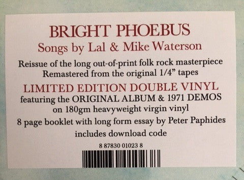 Lal Waterson, Mike Waterson "Bright Phoebus" (Rare)