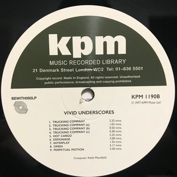 Keith Mansfield "Vivid Underscores"