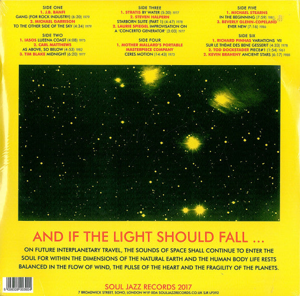 Various "Space, Energy & Light (Experimental Electronic And Acoustic Soundscapes 1961-88)"