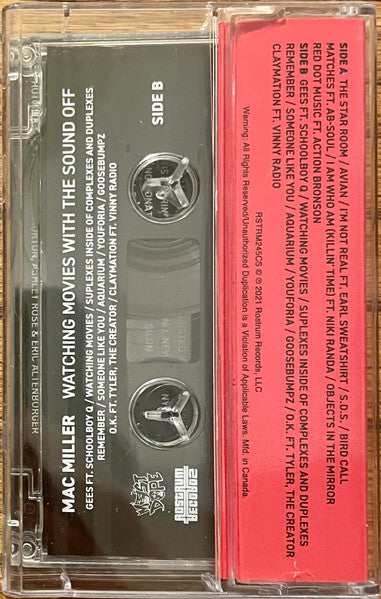 Mac Miller "Watching Movies With The Sound Off" (kassette)