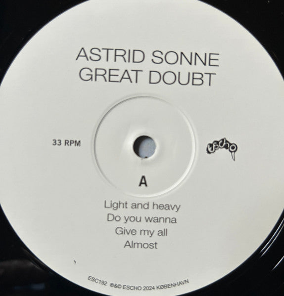 Astrid Sonne "Great Doubt"