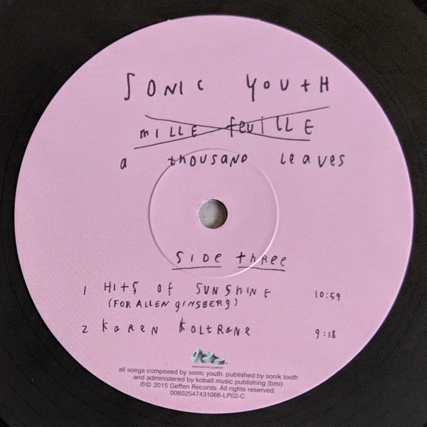 Sonic Youth "A Thousand Leaves"