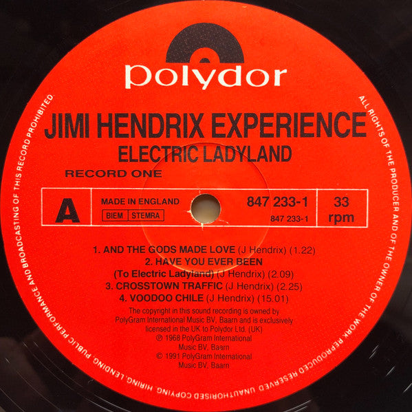 The Jimi Hendrix Experience "Electric Ladyland"