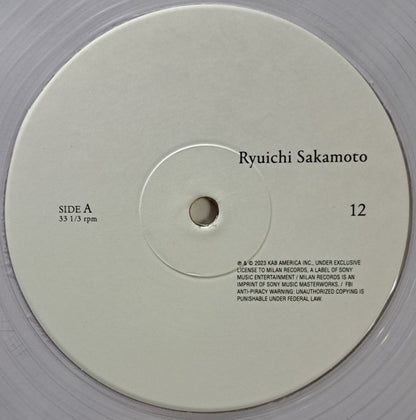Ryuichi Sakamoto "12" (clear vinyl)