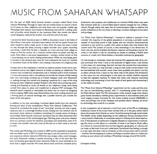 Various "Music From Saharan WhatsApp"