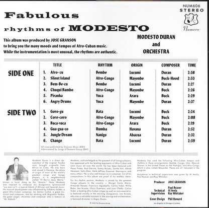 Modesto Duran "Fabulous Rhythms Of Modesto"