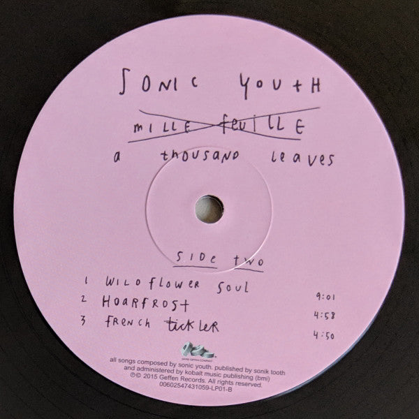 Sonic Youth "A Thousand Leaves"