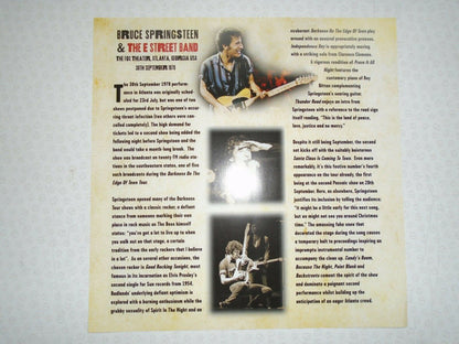 Bruce Springsteen & The E-Street Band "The Fox Theater, Atlanta, Georgia USA 30th September 1978"