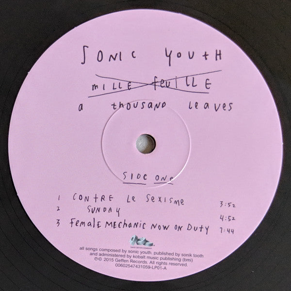 Sonic Youth "A Thousand Leaves"