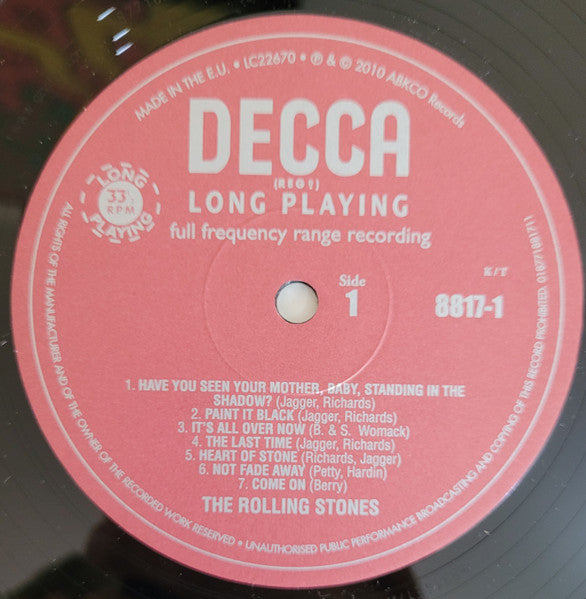 The Rolling Stones "Big Hits (High Tide And Green Grass)"