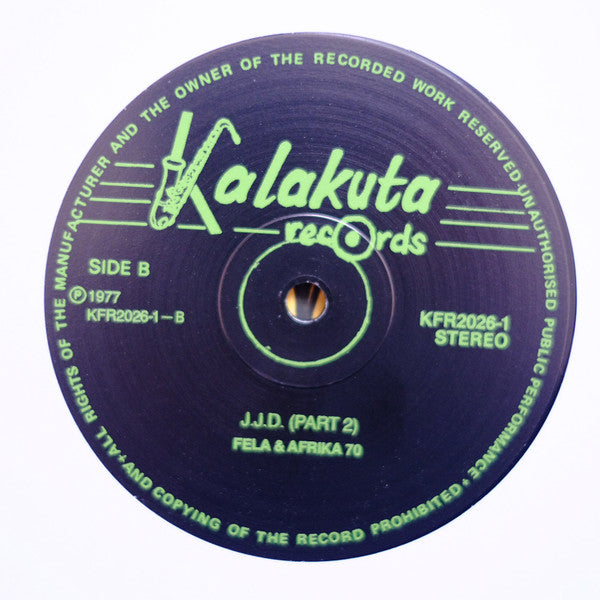 Fela Kuti, Africa 70 "J.J.D (Johnny Just Drop!!) - Live!! At Kalakuta Republik"