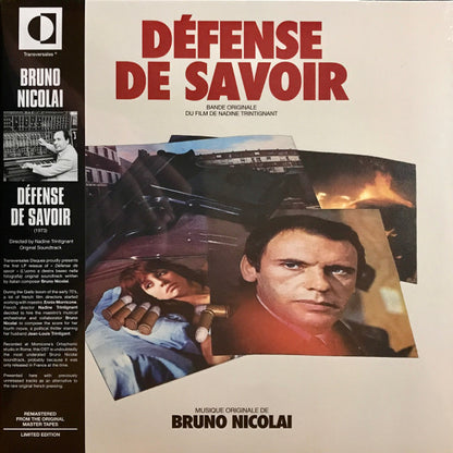 Bruno Nicolai "Défense De Savoir"