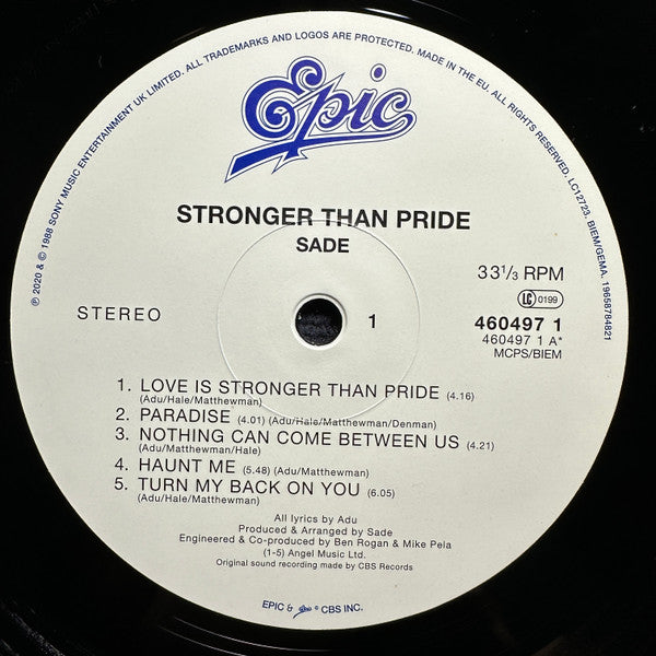Sade "Stronger Than Pride"