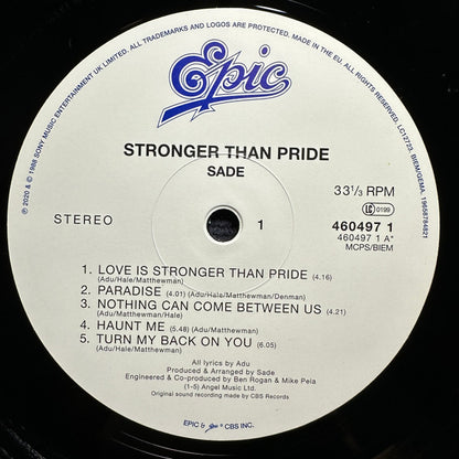 Sade "Stronger Than Pride"