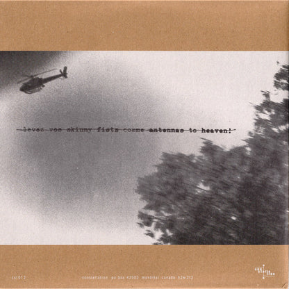 Godspeed You Black Emperor! "Lift Your Skinny Fists Like Antennas To Heaven"