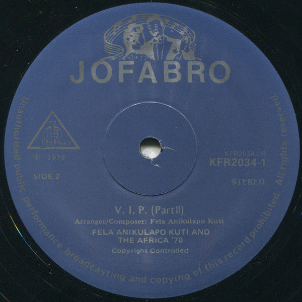 Fela Kuti, Africa 70 "V.I.P. (Vagabonds In Power) Vol. 1 Live In Berlin"