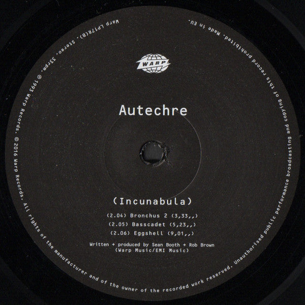 Autechre "Incunabula"