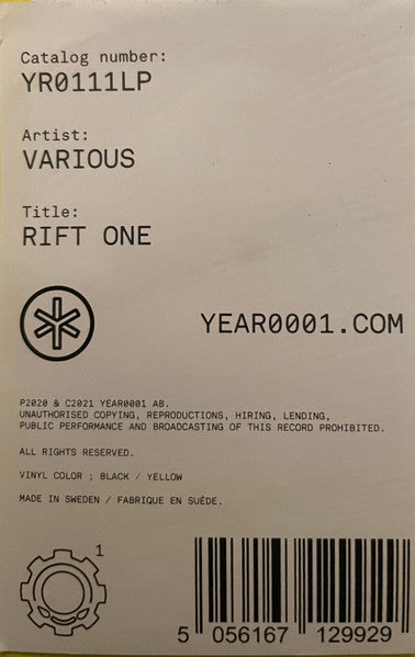 Various Artists "Rift One" Year0001 Records