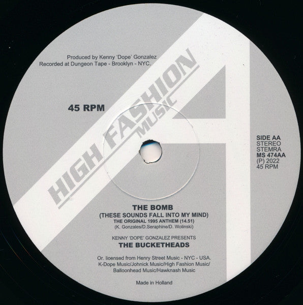 Kenny "Dope"* Presents The Bucketheads The Bomb! (These Sounds Fall Into My Mind) (Massivedrum Remix)