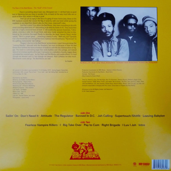 Bad Brains "Bad Brains" (Banana Peel Yellow)