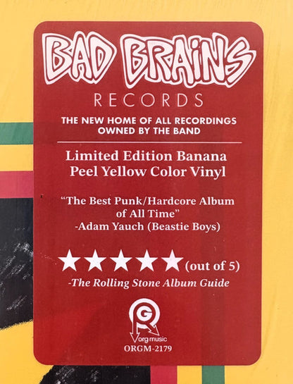 Bad Brains "Bad Brains" (Banana Peel Yellow)