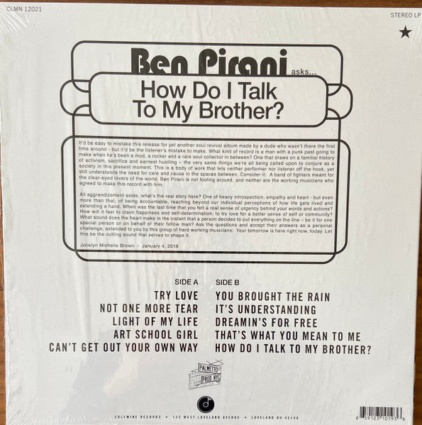 Ben Pirani "How To Talk To My Brother?"