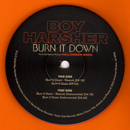 Boy Harsher "Burn It Down" (limited orange)