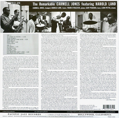 Carmell Jones Featuring Harold Land ‎"The Remarkable Carmell Jones" (Tone Poet Series)