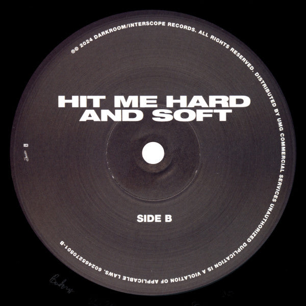 Billie Eilish "Hit Me Hard And Soft" (Black Vinyl)