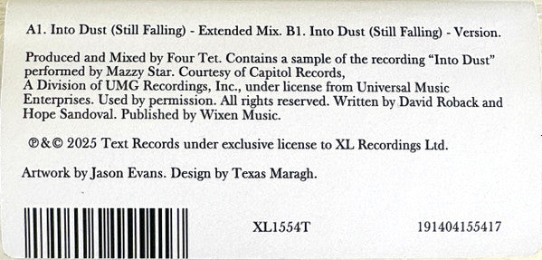 Four Tet "Into Dust" (Still Falling)